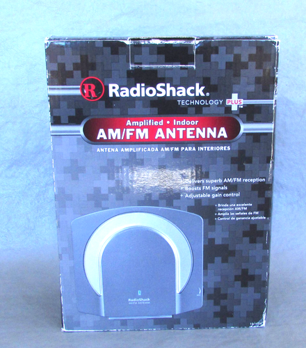 Radio Shack AM/FM Amplified Indoor Radio Antenna 15-1859 40293004255| eBay