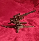 MARX BATTLEGROUND SHELL FIRING GERMAN 88 MM DARK GRAY ARTILLERY PIECE