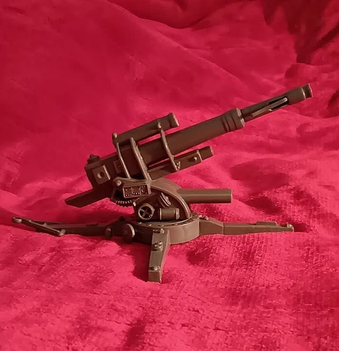 MARX BATTLEGROUND SHELL FIRING GERMAN 88 MM DARK GRAY ARTILLERY PIECE