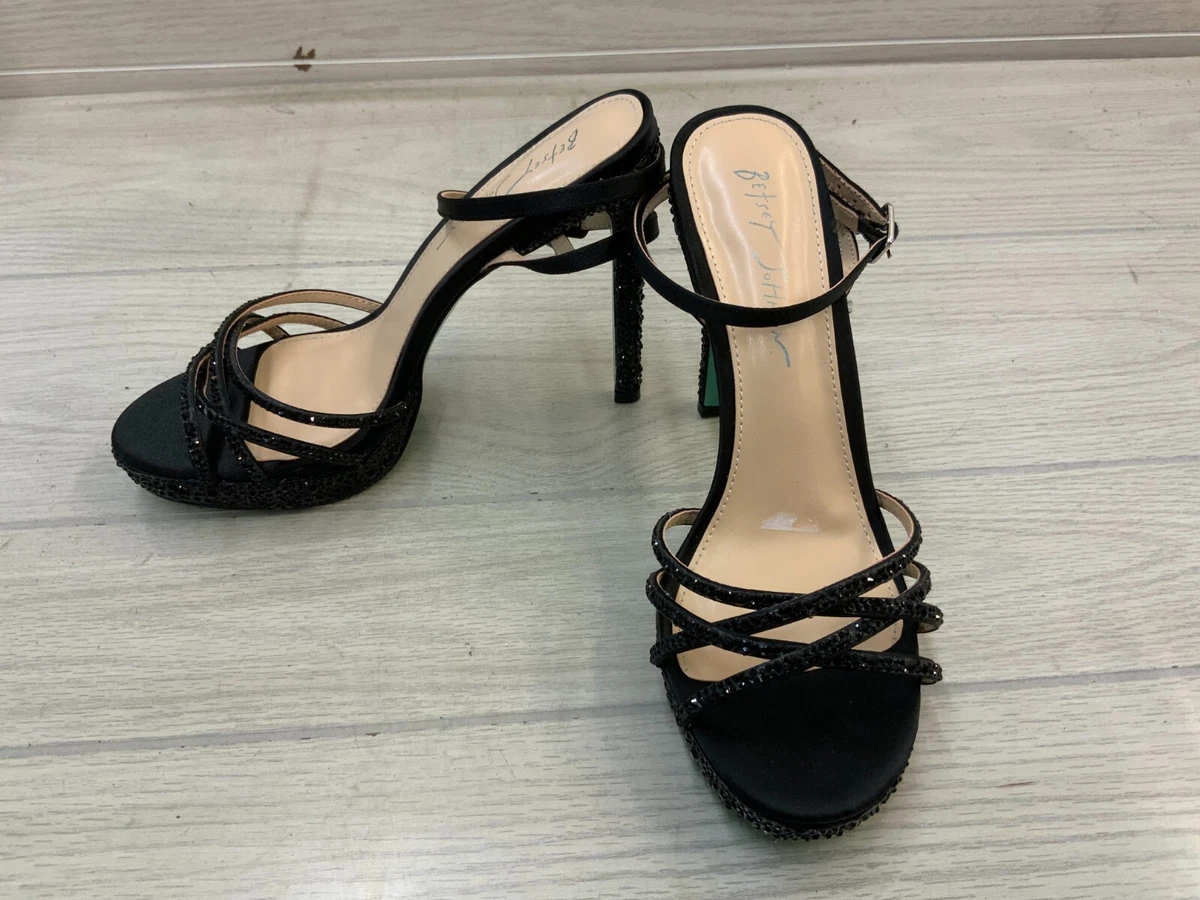 Betsey Johnson Aden Dress Sandal Women s Size 8.5 M Black NEW
