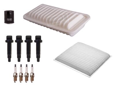 Denso 4 Ignition Coils 4 U-Groove Spark Plugs Tune Up Kit For Toyota Echo 1.5 L4