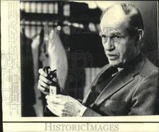 1976 Press Photo Alger Hiss appears at Southeastern Massachusetts University