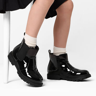 Dream Pairs Kids Girls Ankle Boots Side Zipper Fashion Chelsea - Main Image