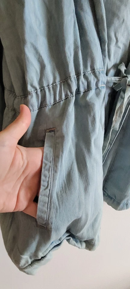 Chaqueta con Capucha Ligera para Mujer Denim Lyocell Talla M Canyon River Azul Nueva Etiqueta Foto 2 de 4