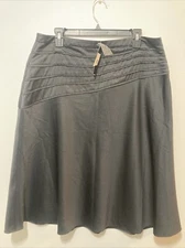 Field Manor Holiday Dazzle Black Skirt Medium Length Size 16 W
