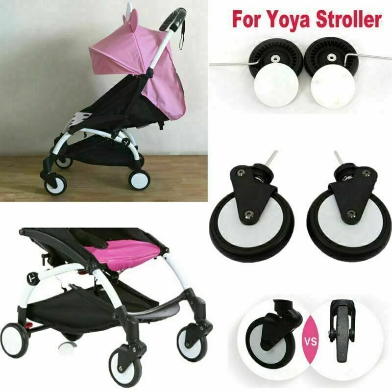 Pair Front Rear Wheel Baby Stroller wheels for Babyzen Yoyo Yoya