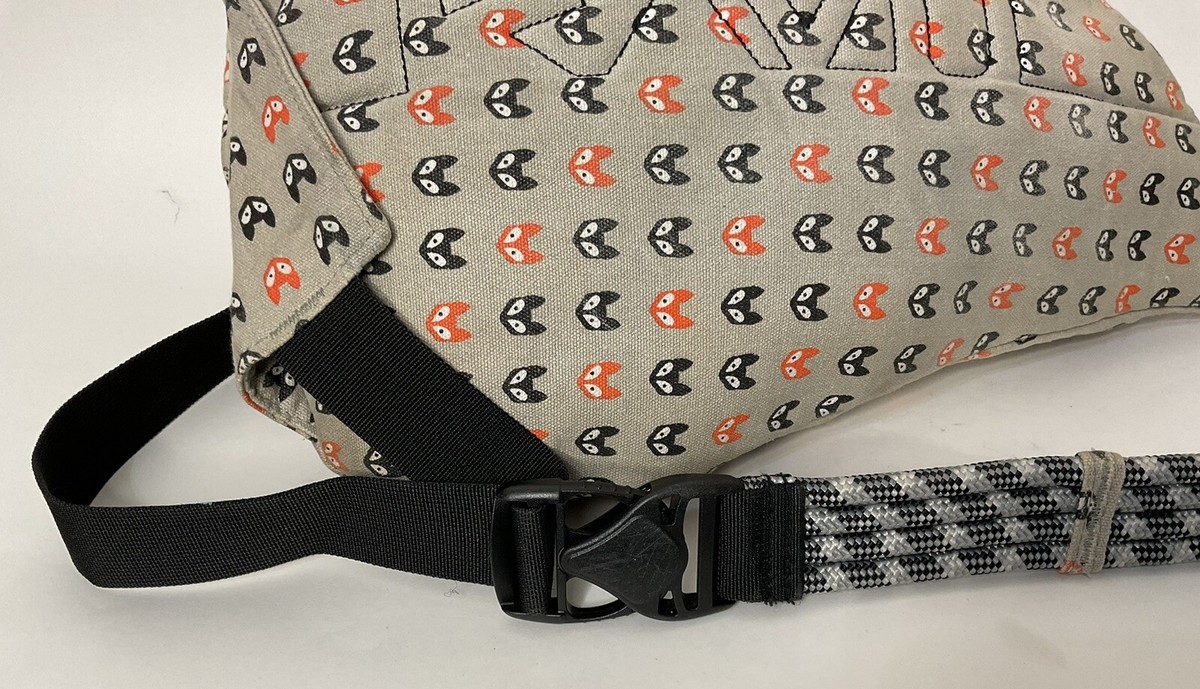 RARE KAVU Rope Sling Shoulder Bag Backpack Fox Cat Face Orange/Black/Tan Kavu Mini Rope Sling • Wanderlust Outfitters™ main image 2