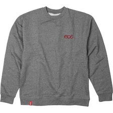 Ace Hutch Crew Sweatshirt - SMALL Gunmetal/Red