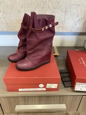 Gregory's Gathered Leather wedge