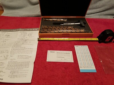 MITUTOYO DEPTH MICROMETER SERIES 129-128 MADE IN JAPAN NIOP