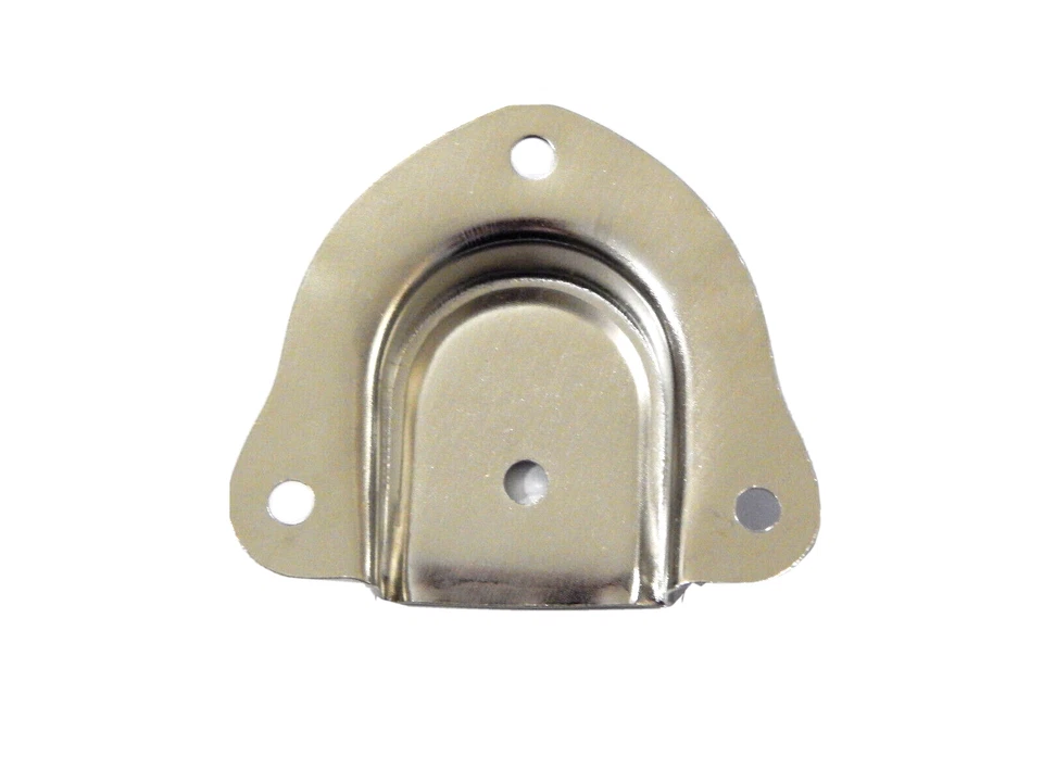 Lazos de manija de maletero vintage para armario de pie de equipaje de vapor niquelado Foto 3 de 4