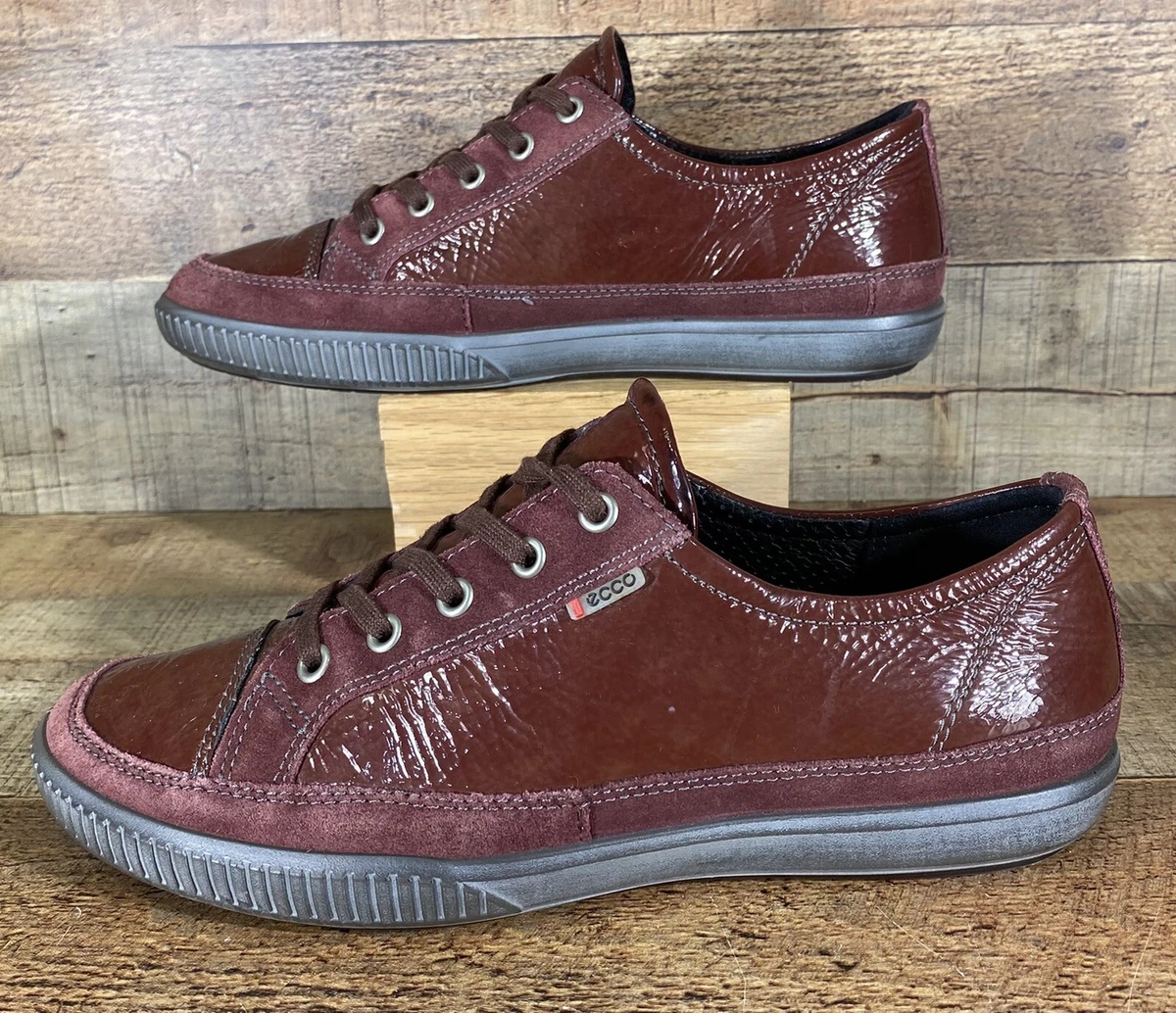 Ecco Shoes Womens Size 6-6.5 M Red Maroon Leather | eBay