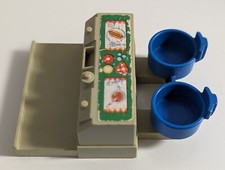 VINTAGE FISHER PRICE SESAME STREET PLAYSET HARD TO FIND LUNCH COUNTER