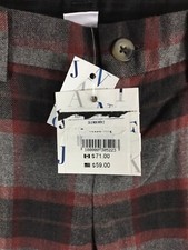 Janie and Jack Boy s Plaid Dress Pants Lined Gray Red Size 18-24 Months New 59
