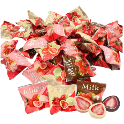 K Bright 3 Types Strawberry Chocolate Assortment Large Capacity