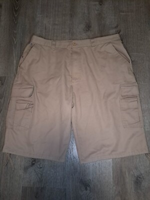 Y2K Grunge BTL Cargo Shorts 38x15 Khaki Streetwear Skater Baggy Jnco Type