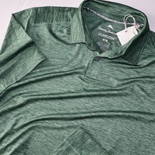 Tommy Bahama Polo Shirt Delray Performance Pine Green ST225201 SS New Medium M