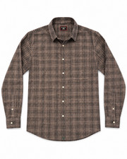 UNTUCKit Devitt WF Shirt Mens XL Regular Fit Gray Plaid Wrinkle Free Style 40783