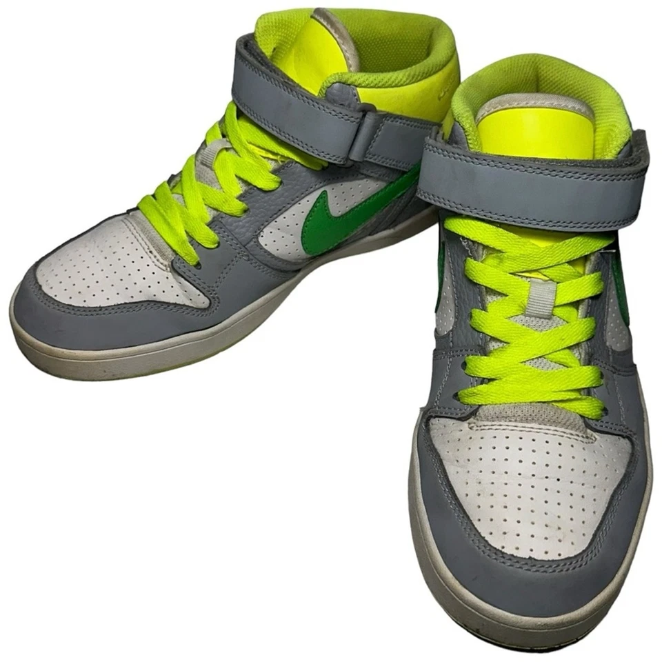 Tenis Nike Niña Juvenil Talla 7Y Gris Blanco Amarillo Crepúsculo Mediados 580774-136 Foto 4 de 4
