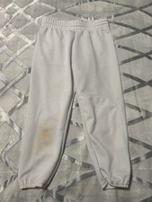 Russell Athletic White Baseball Drawstring Baseball Pants Size Youth Med 10/12