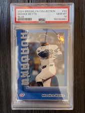 2024 Topps Brooklyn Collection Mookie Betts Blue /40 PSA 10! Color Match!