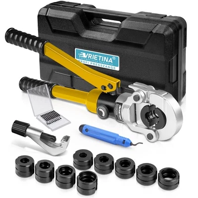 MARKENLOS Hydraulische Presszange TH+V Kupferrohr Verbundrohr Rohrzange Pressmaschine DE