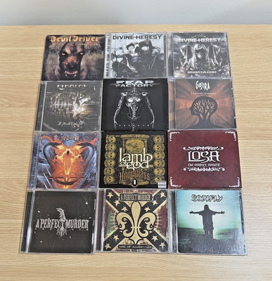Metal CD Lot Gojira Lamb of God Fear Factory Soulfly DevilDriver 12 CDs