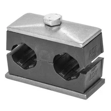 Stauff Sp-109.5/09.5-Act-Gd-As-U-W5-K-642012 Tube Clamp, 1.18In D, 316 Ss, Twin