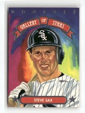 1992 Triple Play #GS-4 Steve Sax Gallery of Stars Chicago White Sox