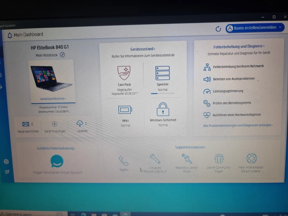 HP EliteBook 840 G1 - Core i5 vPro - 16GB RAM 240 G Ssd Windows 10 Notebook  - Bild 2 von 2
