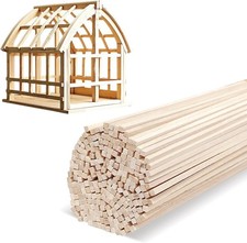 150 Pcs Balsa Wood Sticks 1/8 x 1/8 x 12 Inch balsa Wood Strips Hardwood Squa