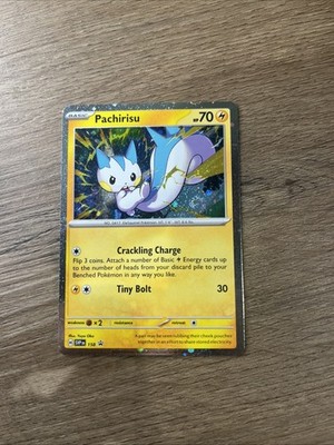 Pokémon Pachirisu 158 Surging Sparks Cosmos Holo Black Star Promo Near Mint