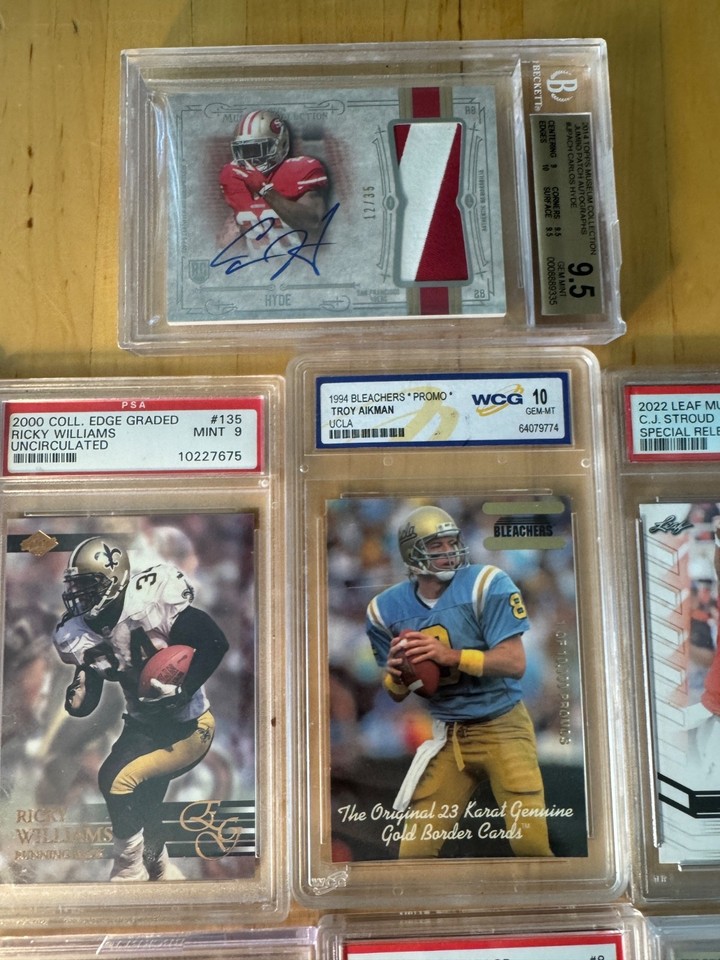 Graded Baseball/Football Card Lot ROOKIE AUTOS RPA Refractors Brady ...