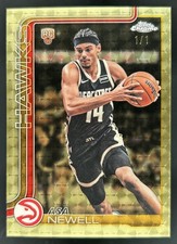 Marketplace image: 2025-26 Topps Chrome Update Asa Newell SuperFractor Rookie RC #1/1 Hawks