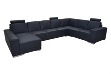 Ledersofa Couch Ecksofa Garnitur Design Modernes Sofa Wohnlandschaft UForm + USB