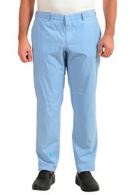 Hugo Boss Men's ''Ben2'' Slim Fit Light Blue Flat Front Pants US 38R IT 54