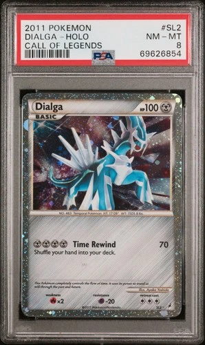 PSA 8 DIALGA SL2 | Call Of Legends Holo Pokemon Card