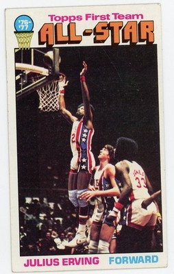 1976 Topps Julius Erving Dr. J All Star #127 76ers Vg-Ex+
