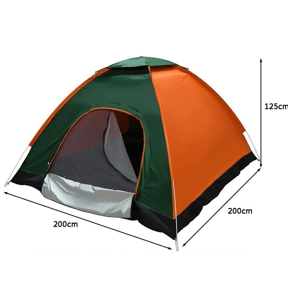 Automatic Large Pop Up Tent 3-4 Man Person Family Camping Festival Shelter Beach - image 4 of 4