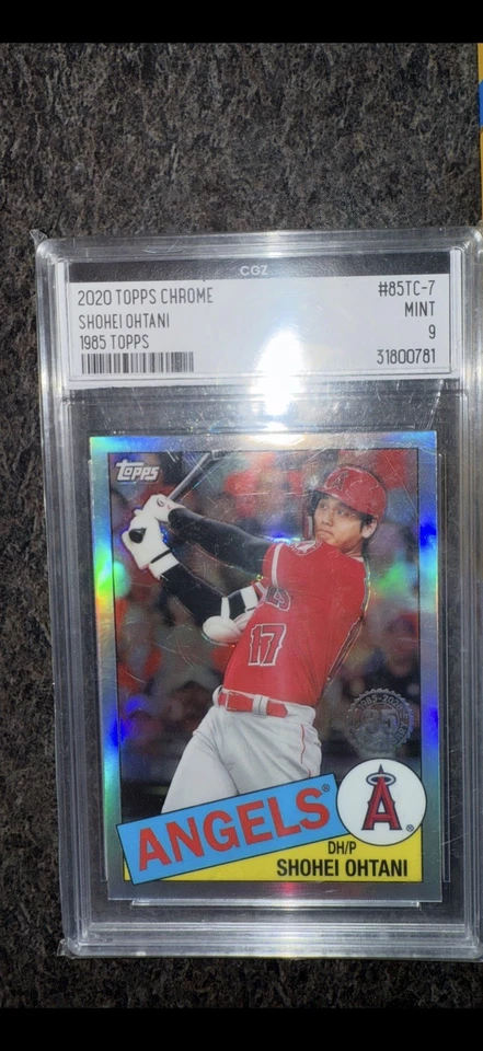 Shohei Ohtani 2020 Topps Chrome 1985 35th Anniversary Refractor #85TC-7 - Image 2 of 2