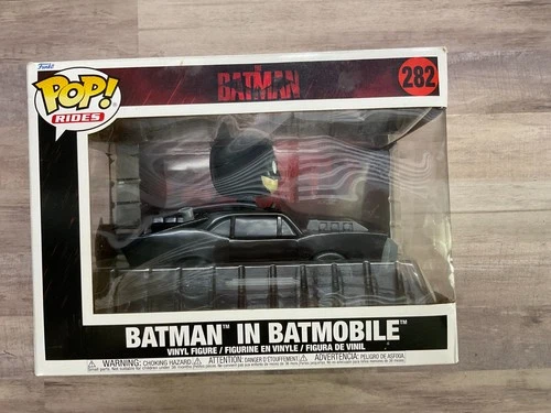 Funko Pop! DC: Batman in Batmobile #282 Rides Figure *DAMAGED BOX SEE PICS G1