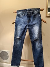 Seven for all mankind Girls Jeans Straight Leg 10 josefina skinny boyfriend Dark