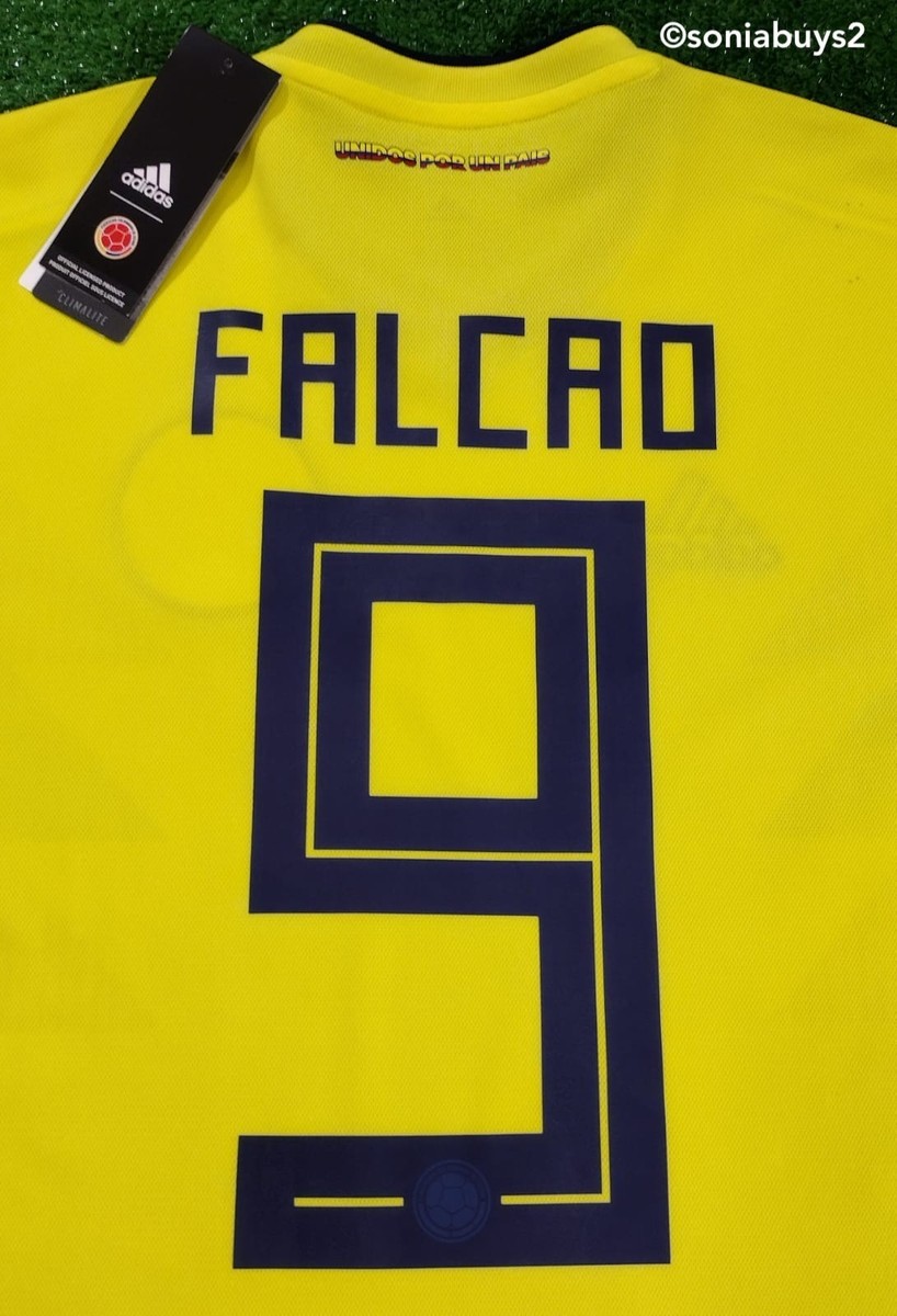 Adidas Men's FALCAO Colombia Home Soccer Jersey, CW1526, Yellow