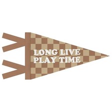 Long Live Play Time Kids Playroom Decor Pennants Banners Flags, Retro Playtime