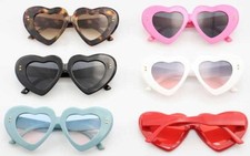 Heart Shaped Sunglasses 6 Colors Plastic Frame High Fashion Adult