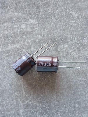 Nichicon 470uF 63V PW Kondensator Radial Menge Wählbar 1-10 Stück