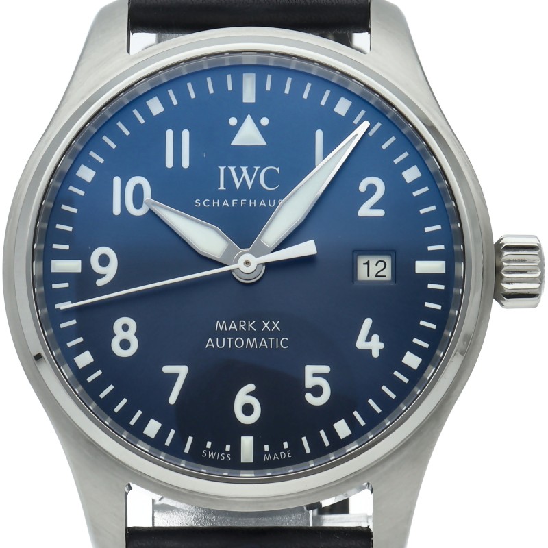 IWC Pilots Watch Mark XX IW328203 Stainless Steel 40mm Blue Dial 2022 #LPW3447