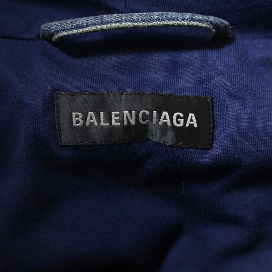 BALENCIAGA 25AW Boxy Denim Jacket 848020 TTW76 Fur Indigo Used b077f1e726f849949 thumbnail 6