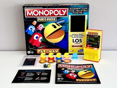  Monopoly ARCADE ''PAC-MAN'' Brettspiel Gesellschaftsspiel Hasbro 100%Vollständig