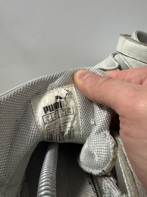 Rare Puma Neil Barrett Leather Sneakers Tiger Stripe Y2K size us